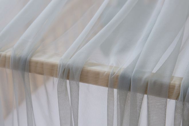 Telo per Letto a Capanna in Tulle - Salvia