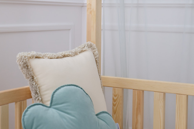 Toile de Lit Cabane en Tulle - Sauge