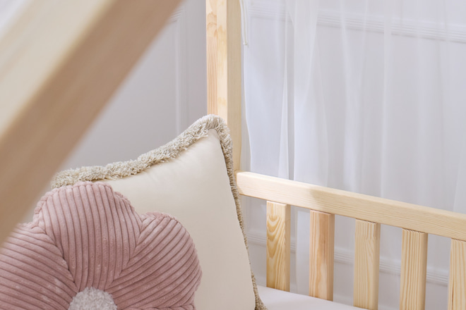 Tela Cama Casita de Tul - Vainilla