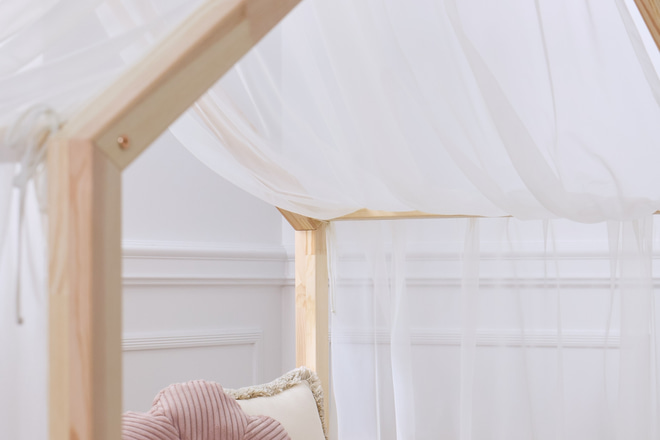 Tela Cama Casita de Tul - Vainilla