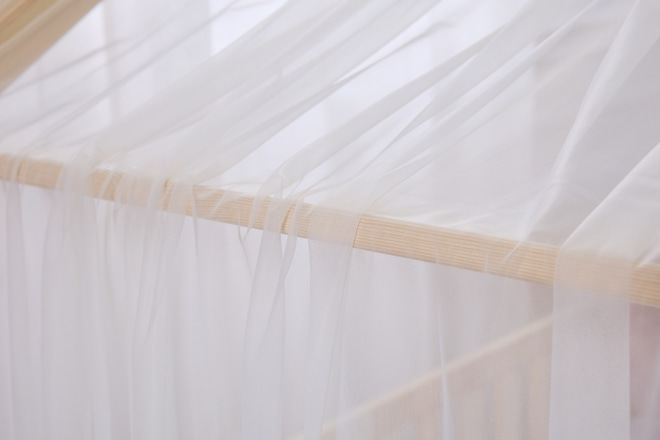 Bed Canopy in Tulle - Vanilla