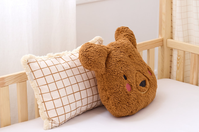 Almofada Retangular com Franjas – Vichy Caramel