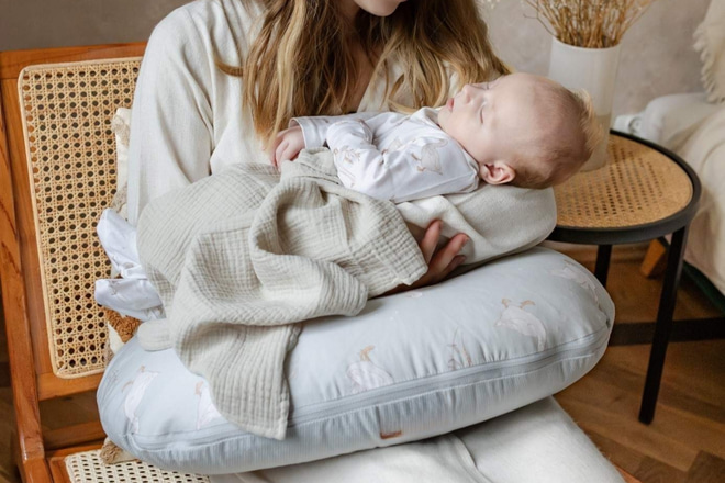 Coussin d'Allaitement Happy Goose Olive