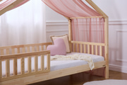 Bed Canopy in Tulle - Old Pink