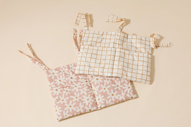 Bolsa de Almacenamiento Cama - Vichy Caramel