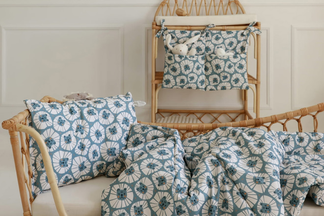 Denim Lion Bed Organiser