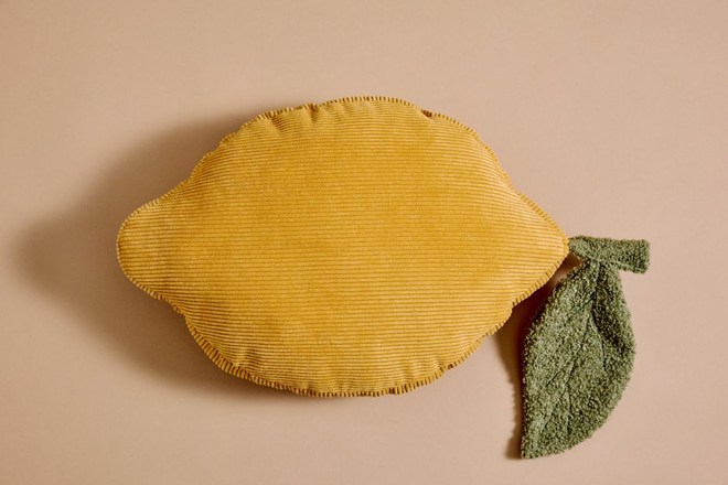 Marguerite Cushion in Corduroy Velvet – Beige