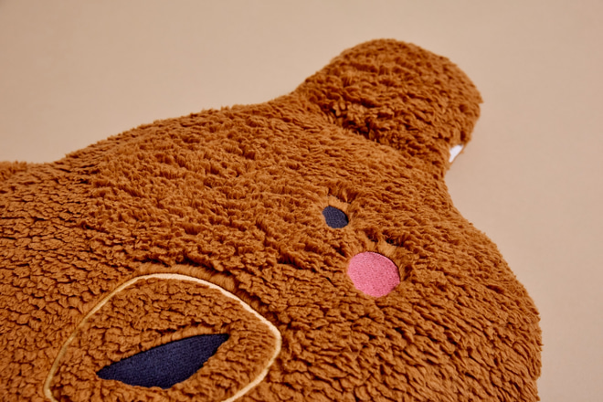 Polštář Bouclé Teddy – Velbloudí