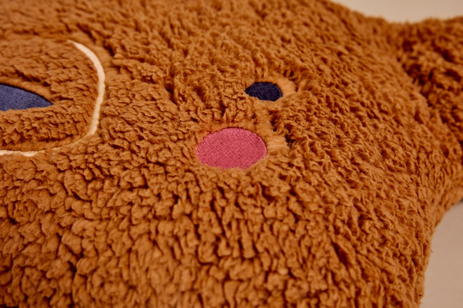 Almofada Bouclé Ursinho – Camel