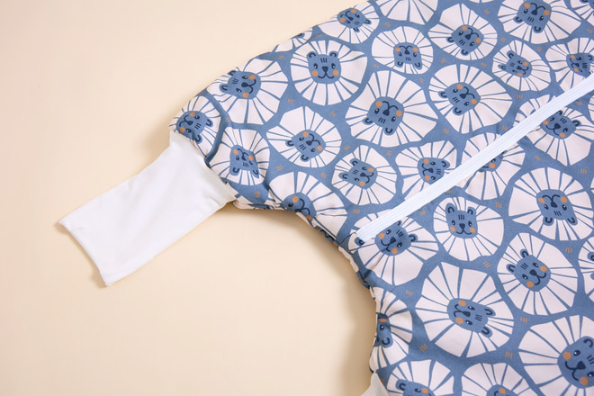 Denim Lion Sleeping Bag With Legs