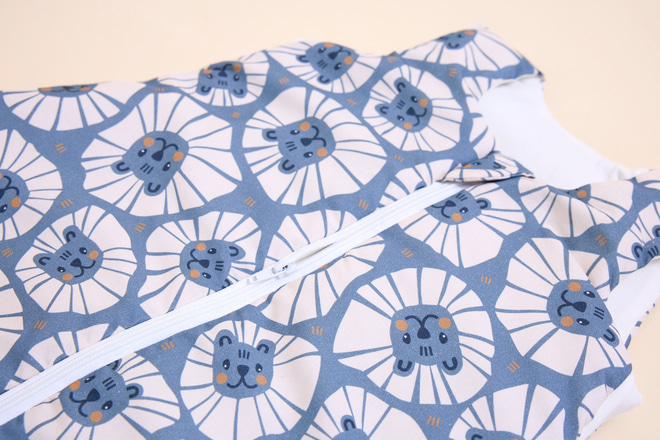 Denim Lion Sleeping Bag With Legs