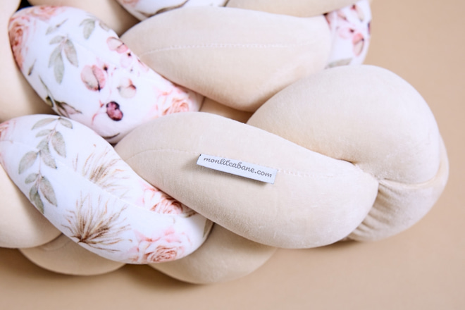 Protector cama 3 cabos - Boho Almendra