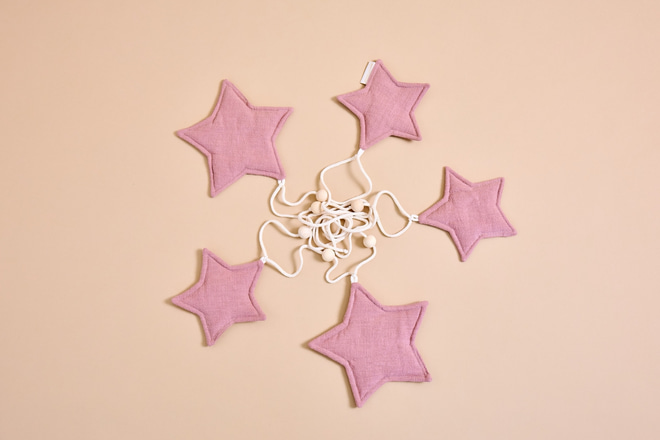 Guirlanda de linho - Estrela Camel