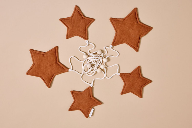Linen Garland - Camel Star
