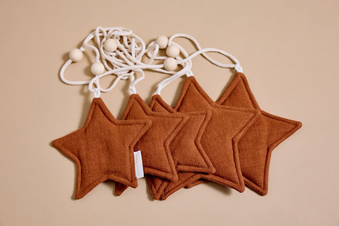 Linen Garland - Camel Star