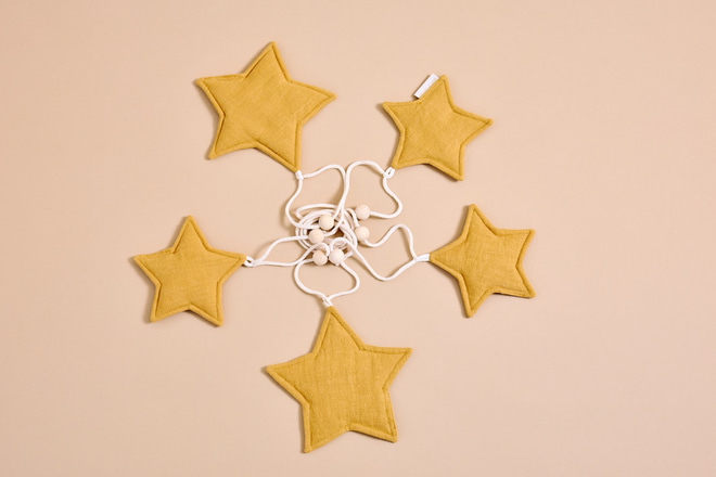 Linen Garland - Camel Star