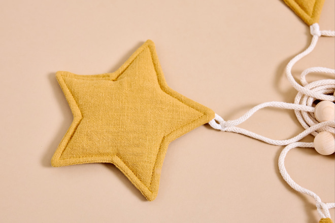 Linen Garland - Camel Star
