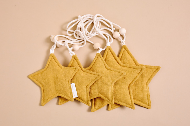 Linen Garland - Camel Star