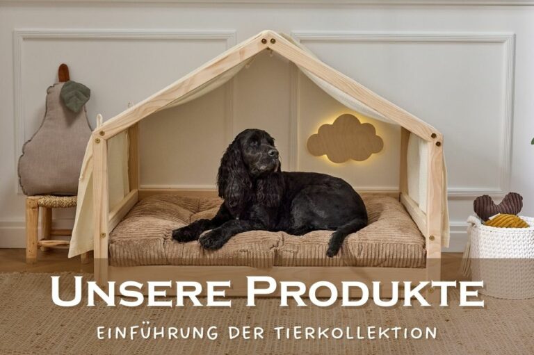 🐾 Neue Tierkollektion: Betten und Accessoires für alle unsere vierbeinigen Freunde!