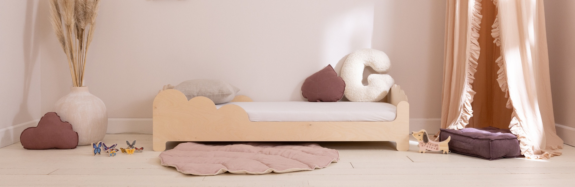 Oslo Single Bed: single bed with cloud rails | Mon Lit Cabane