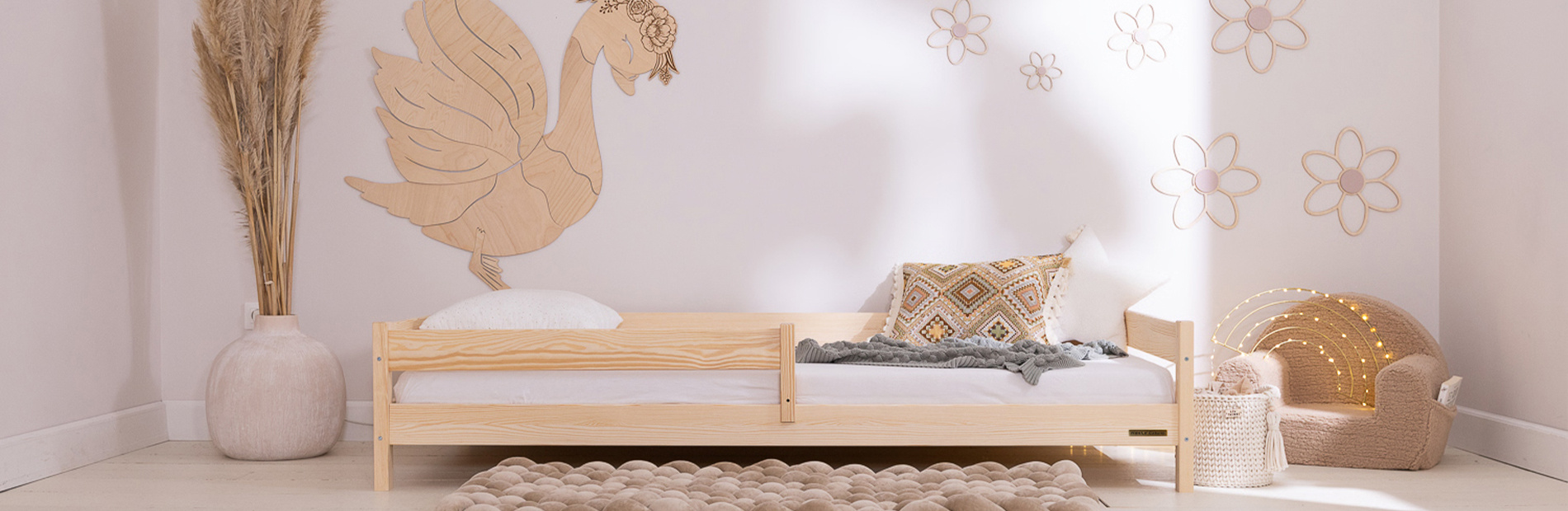 Caracas Premium Single Bed: natural wood or white | Mon Lit Cabane