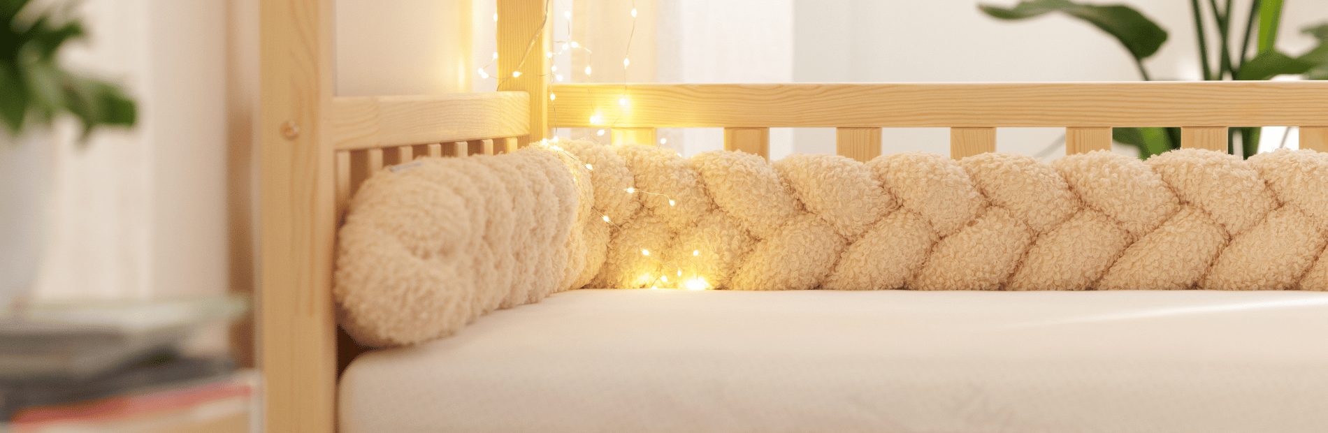 Pletený ochranný lem postýlky 3 klasy pro miminka | Mon Lit Cabane