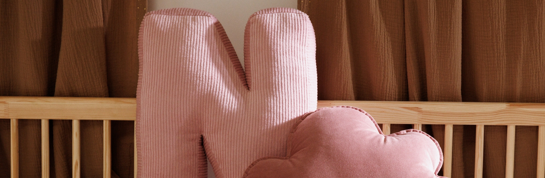 Letter Cushion N - Bed Decoration | Mon Lit Cabane