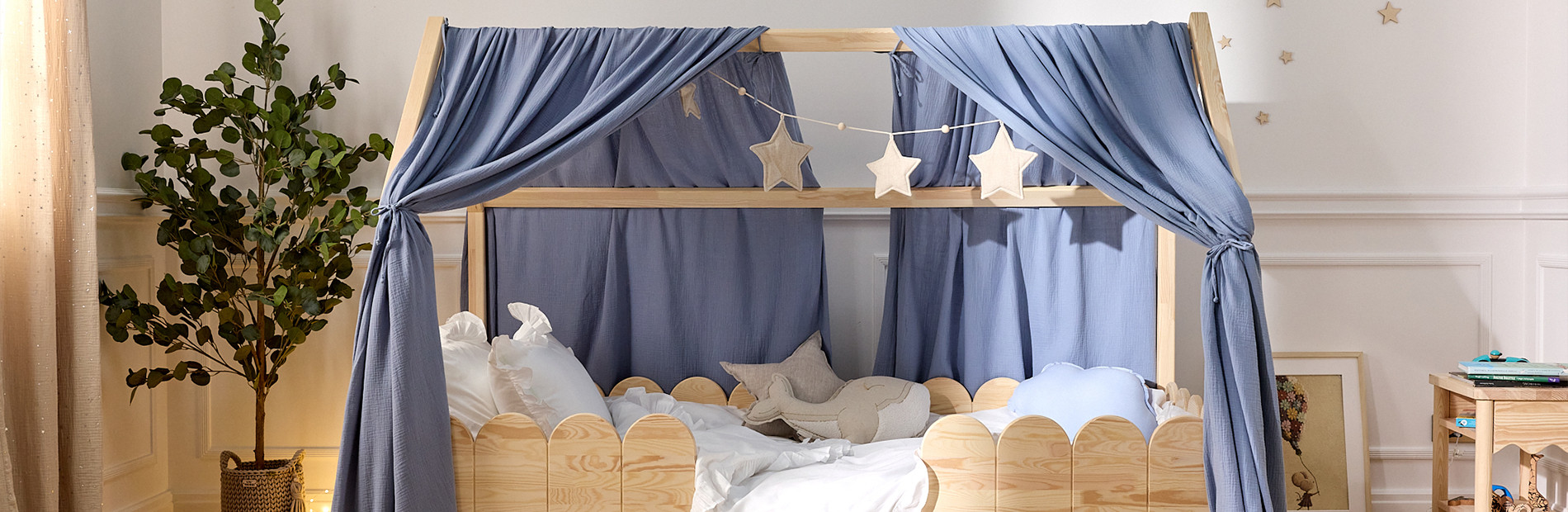 Plachty pro domečkovou postel pro děti | Mon Lit Cabane