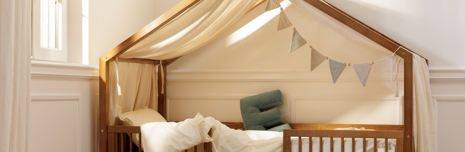 Ágyfüggöny a DK modellhez tartozó házikóágyhoz | Mon Lit Cabane