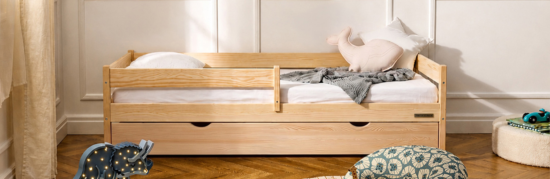 Jednolůžková postel Caracas Premium se zásuvkou | Mon Lit Cabane