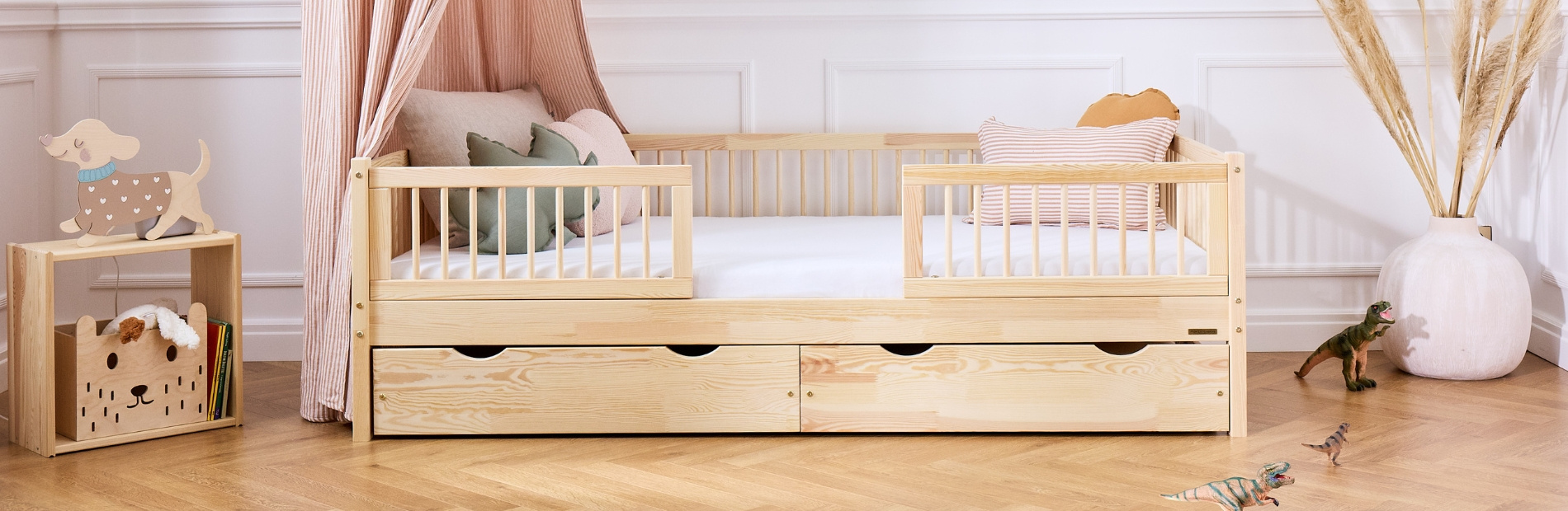 Jednoduchá postel Brasilia Premium se zásuvkou | Mon Lit Cabane