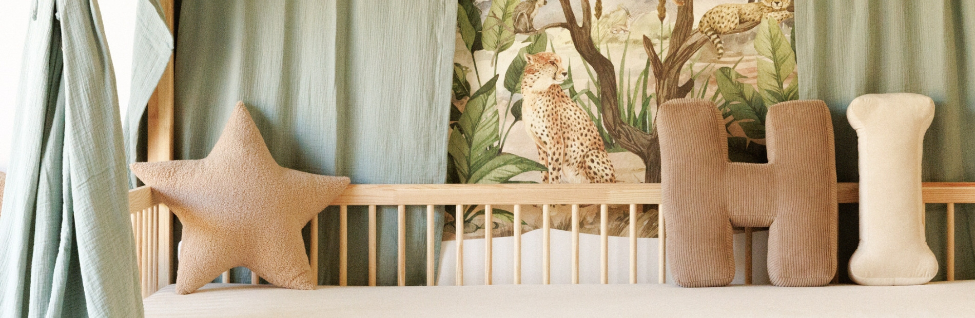 Polštář písmeno I - Dekorace dětského pokoje | Mon Lit Cabane