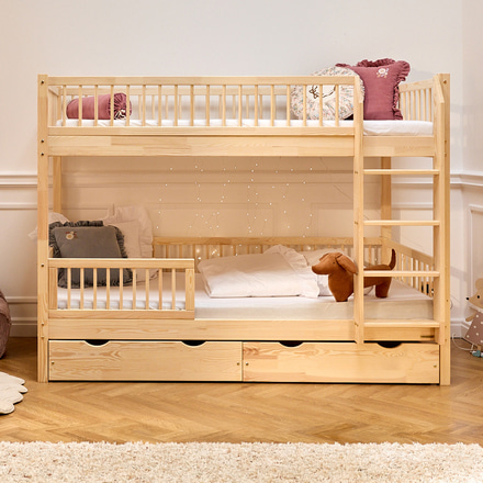 Двуетажно легло с чекмедже и бърза доставка