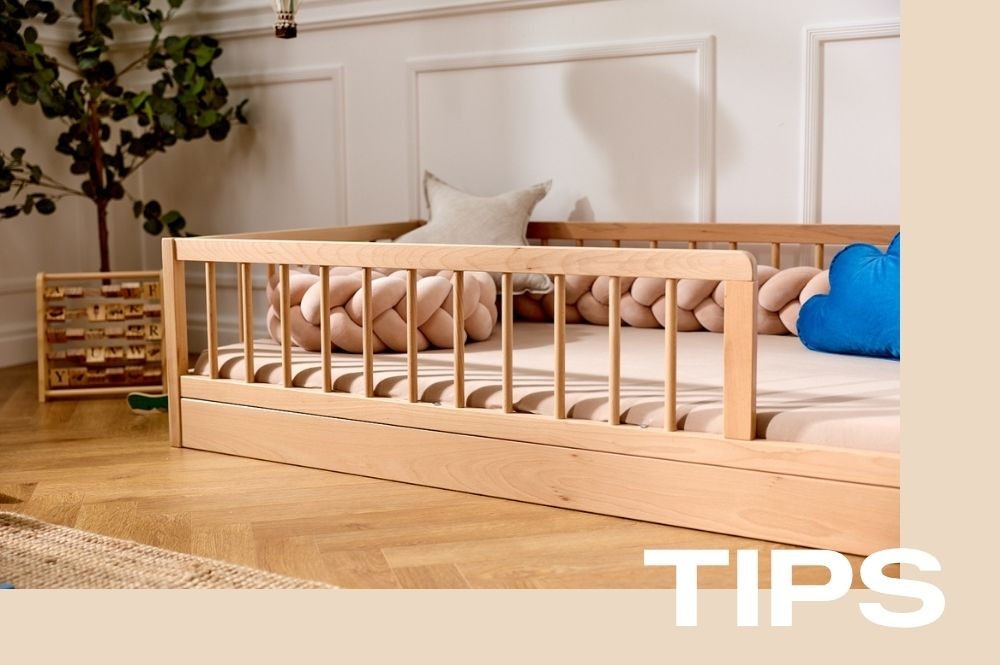 Which wood finish should be chosen for a bed?