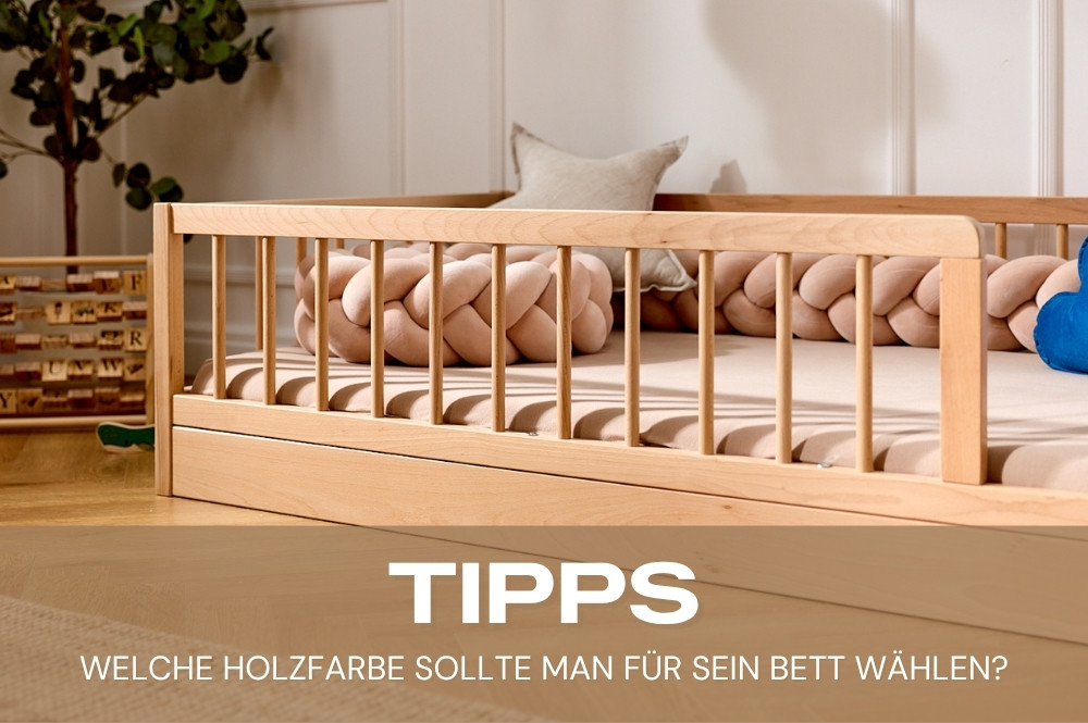 Welche Holzfarbe soll man für sein Bett wählen?