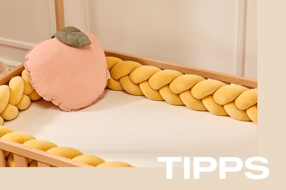 Geflochtene Bettumrandung: Das dekorative Detail, das das Bett Ihres Kindes verschönert