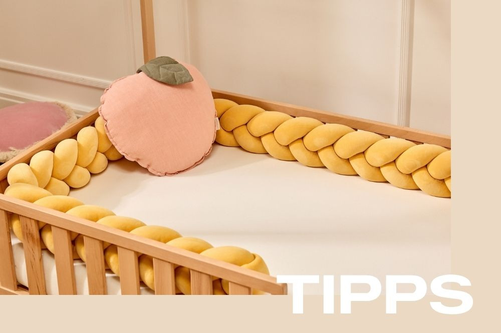 Geflochtene Bettumrandung: Das dekorative Detail, das das Bett Ihres Kindes verschönert