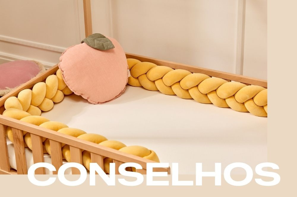 Protetores de cama entrançados: o detalhe decorativo que valoriza a cama do seu filho