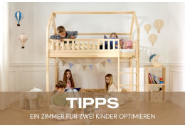 Wie optimiert man ein Zimmer für zwei Kinder?